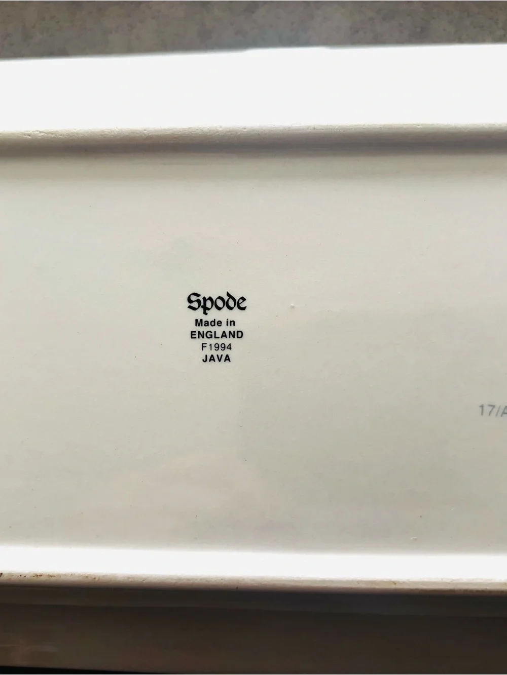 Spode Decorative Hummingbird Porcelain Serving Tray - Navy & Gold